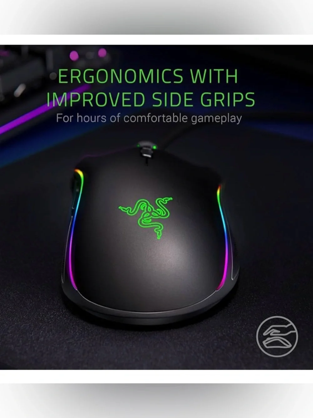 Razer Mamba Elite Wired Gaming Mouse with RGB Lighting & Programmable Buttons